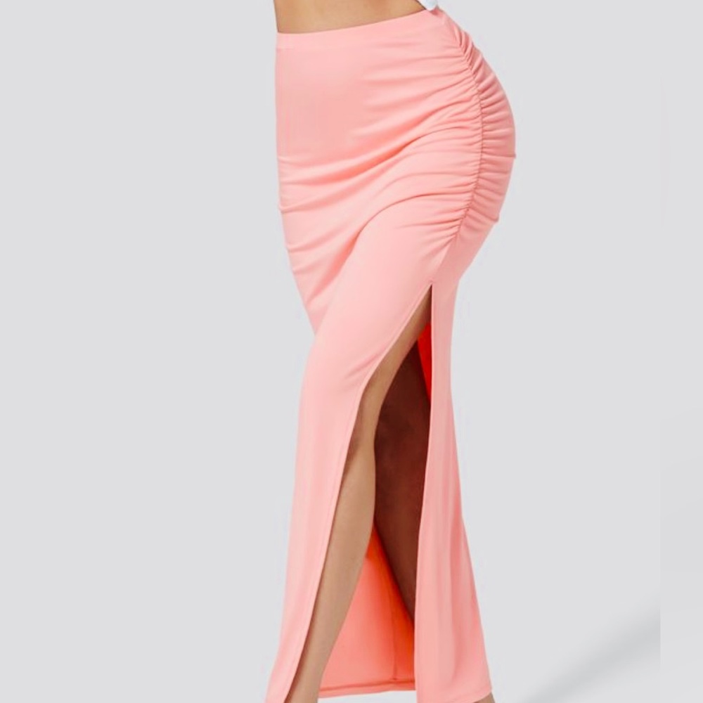 Aerie Ruched Beach Skirt with Slit